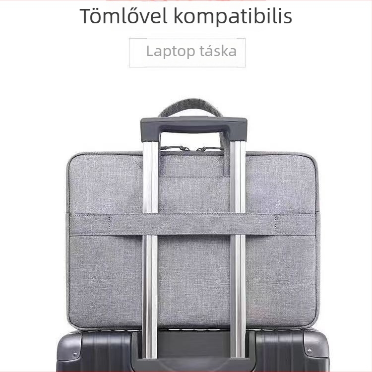 Laptop táska – ultra könnyű, kopásálló, földrengésálló, Oxford vászonból; üzleti elit, hordozható aktatáska, belső Oxford bélés (Material: Oxford vászon; Funkciók: Ultra Light, Wear-Resistant, Earthquake Resistance)