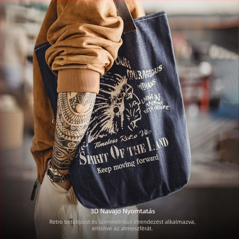 Maiden Férfi keresztpántos táska — városi minimalist stílus, tárolási funkció, karakter mintázat, téli 2025 kiadás