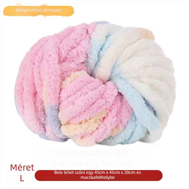 Gyapjúból készült kör alakú félzárt kisállat-nyugvó, beltéri használatra, légáteresztő macskaágy, egész évre, macskáknak és kutyáknak