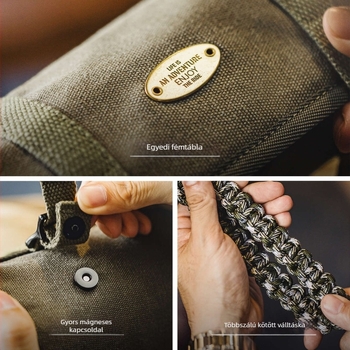 Madden Férfi Crossbody Táska – Pamut, Kopásálló, Szabadidős Utazásokhoz