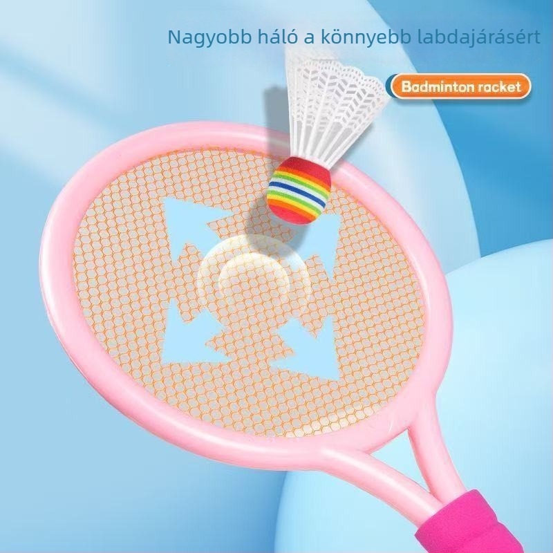 Badminton és teniszütő készlet poliészter húrokkal, 95–100 g, közepes keménység, beltéri és kültéri használatra