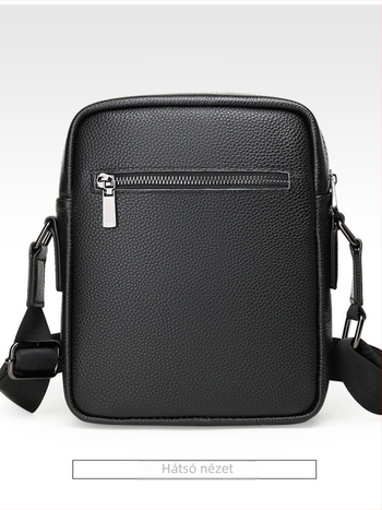 Férfi vállon átívelő táska valódi bőrből, felső réteg marhabőrből, vízálló és kopásálló, üzleti utazásokhoz