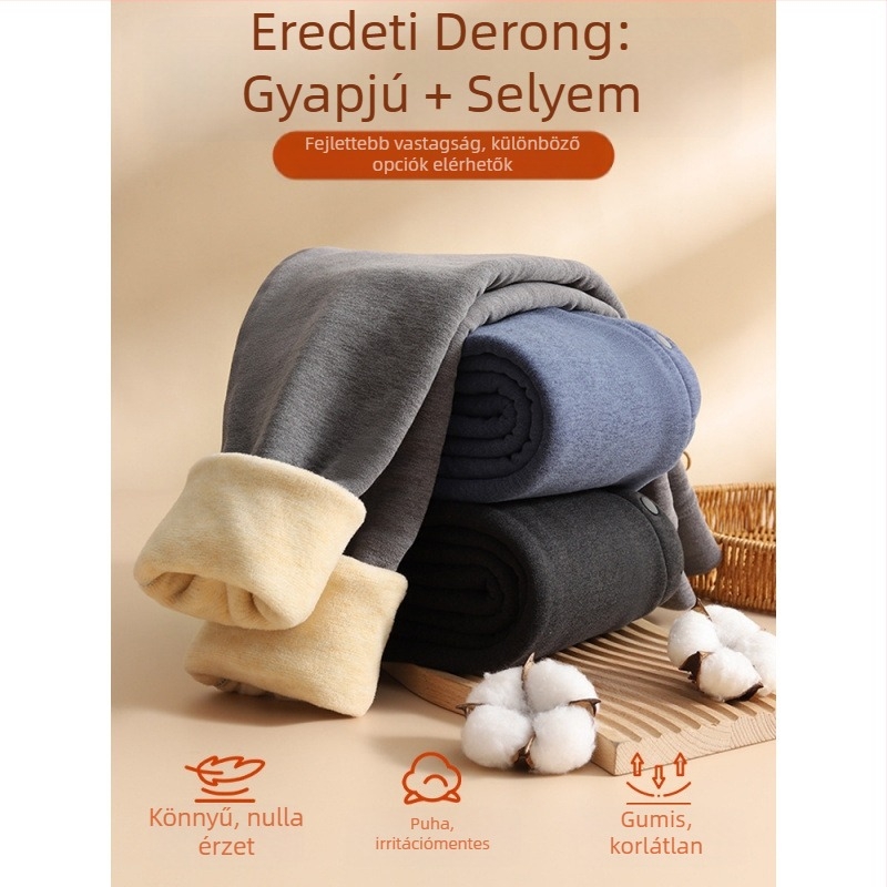 Fiúknak téli alapréteg nadrág, magas derekú, 90% poliészter, 8 év feletti gyermekeknek