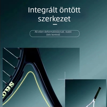 Szénszálas teniszütő – könnyű, 75–79 g, nylon húrok, G3 fogantyú, alkalmas kezdő tinédzser játékosok számára