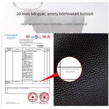 Férfi kereszttáska üzleti célú használathoz valódi bőrből, első osztályú marhabőrből, vízálló, ultrakönnyű, kopásálló