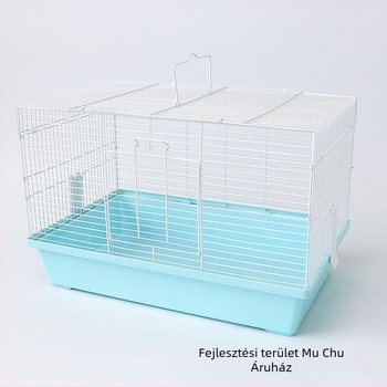 Hamsterketrec, téglalap alakú, vasból készült, beltéri használatra, könnyen tisztítható, szellőző