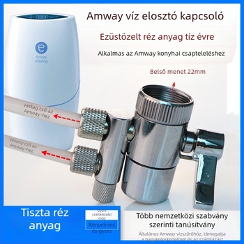 Amway víztisztító szelep, tiszta réz, modell 39, víz elválasztó