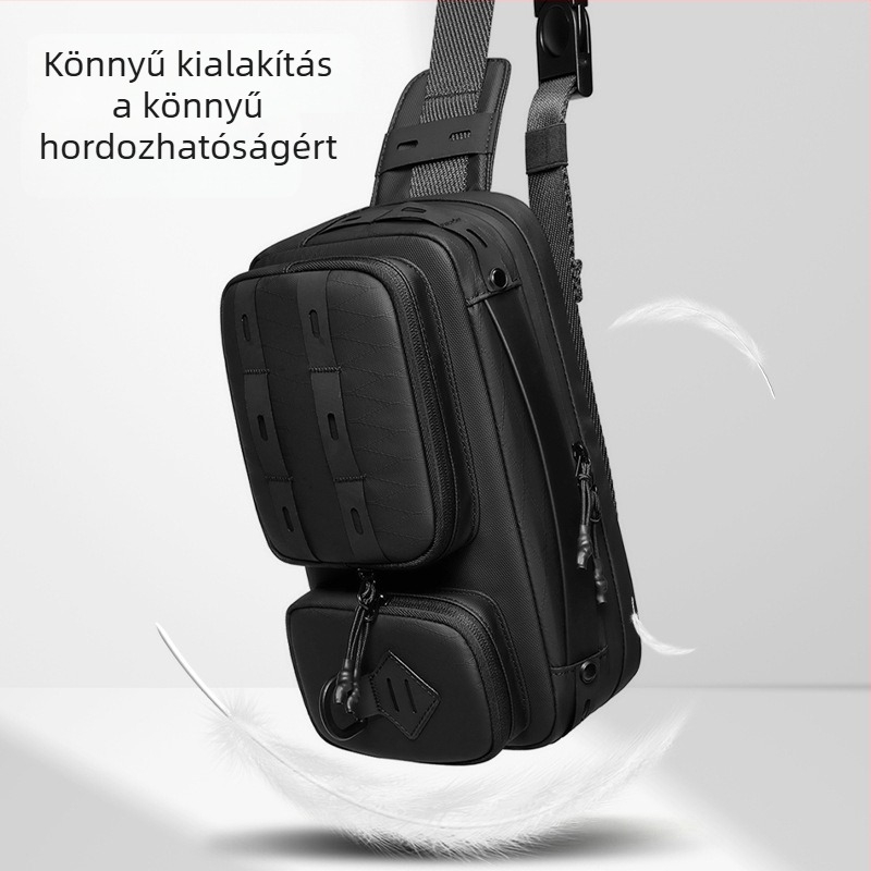 Outwalk férfi crossbody táska szabadidős utazáshoz – Oxford szövet, lélegző, vízálló, kopásálló