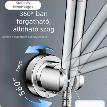 Zuhanytartó szívócsészével, univerzális, ragasztó szerelés, LR-XP02, ABS