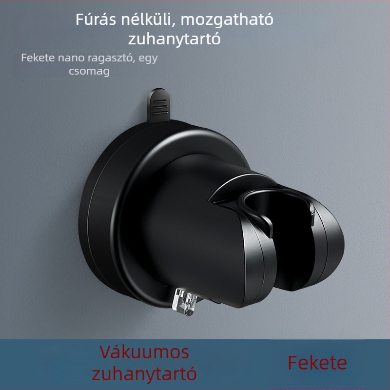 Zuhanytartó szívócsészével, univerzális, ragasztó szerelés, LR-XP02, ABS