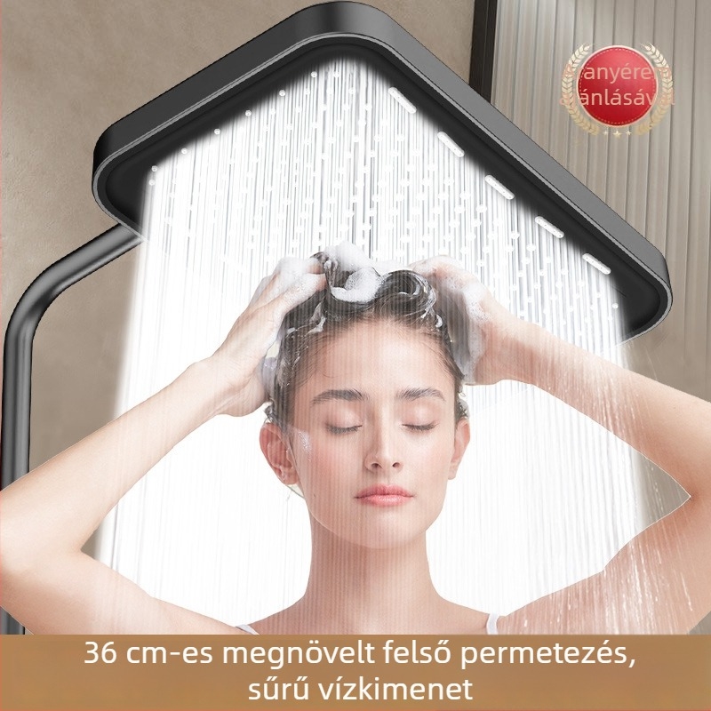 Felső permetezésű zuhanyfej, eső funkció, ABS, modell H31, csavaros csatlakozás