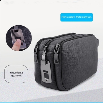 Férfi PU clutch anti-lopás védelemmel, vízálló és kopásálló, belső nylon bélés