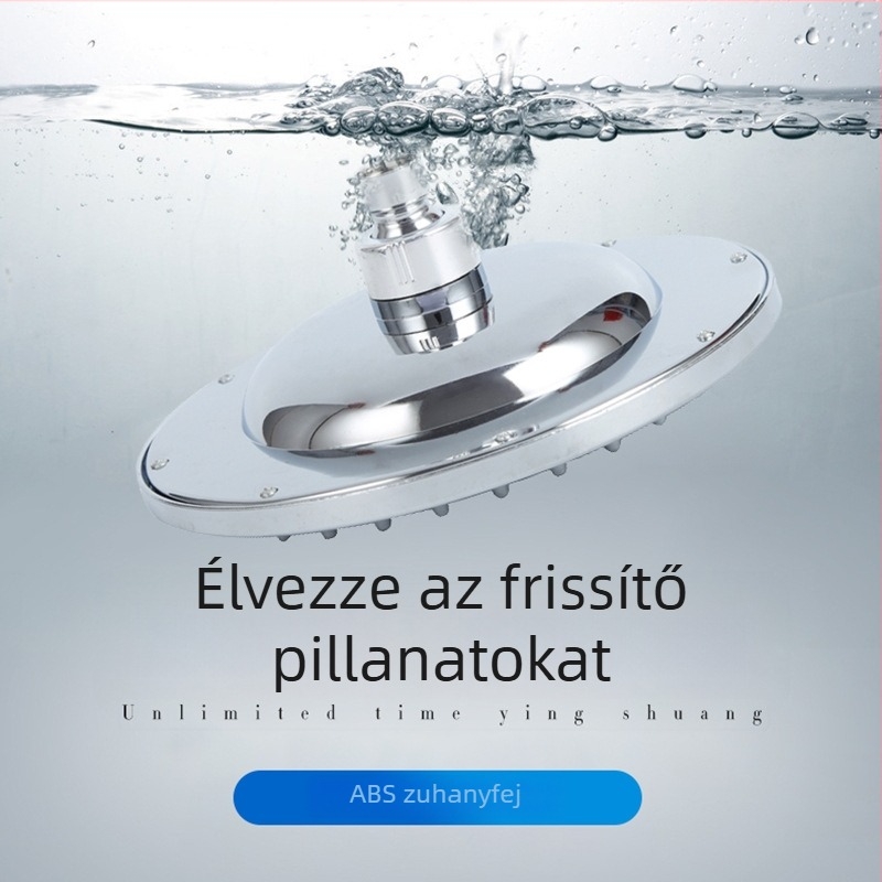 Zuhanyfej ABS műanyagból, krómozott felülettel, felső permetezés, kerek kialakítás, modell SW-3021/3008-6/3008-8