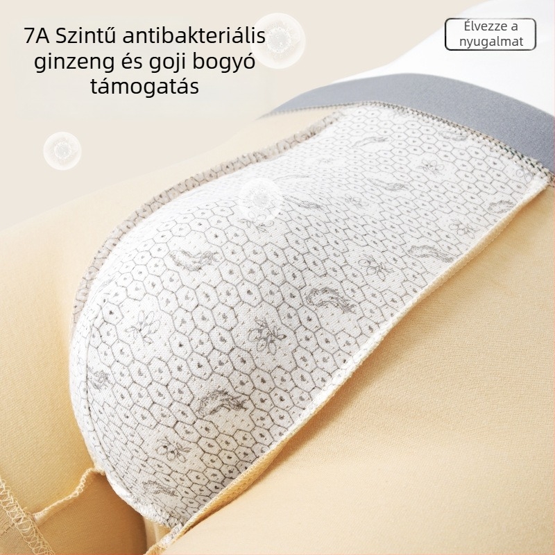 Férfi pamut boxer brief – lélegző, antibakteriális, középmagas derekú, ágyéktáji bélés viszkózzal