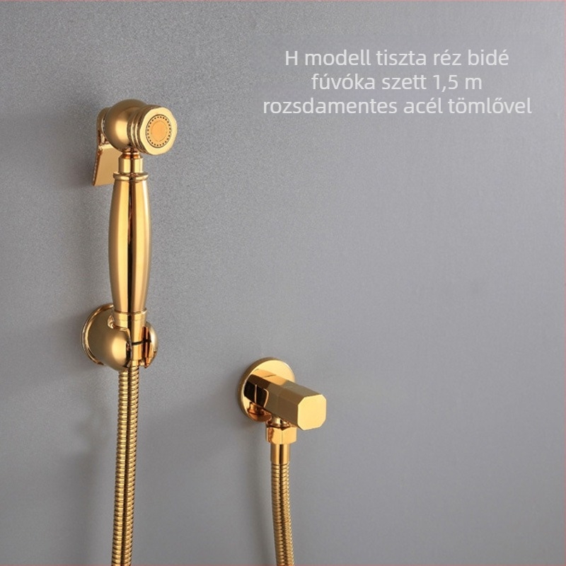 Réz bidet spraycsap, falra szerelhető, modell x35, krómozott bevonat, spray és buborék