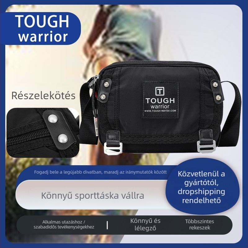Férfi crossbody táska – nylon, vízálló, utazós stílus, modell 6125