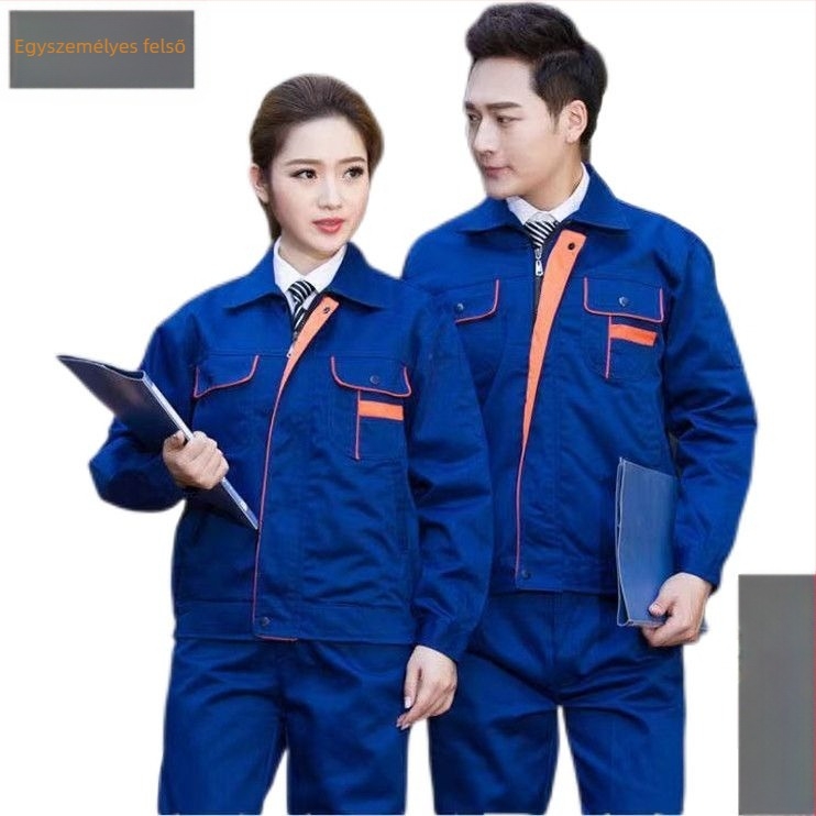 Férfi munkaruha szett poliészter anyagból, esős napokra tavasszal, listázva 2020 őszén