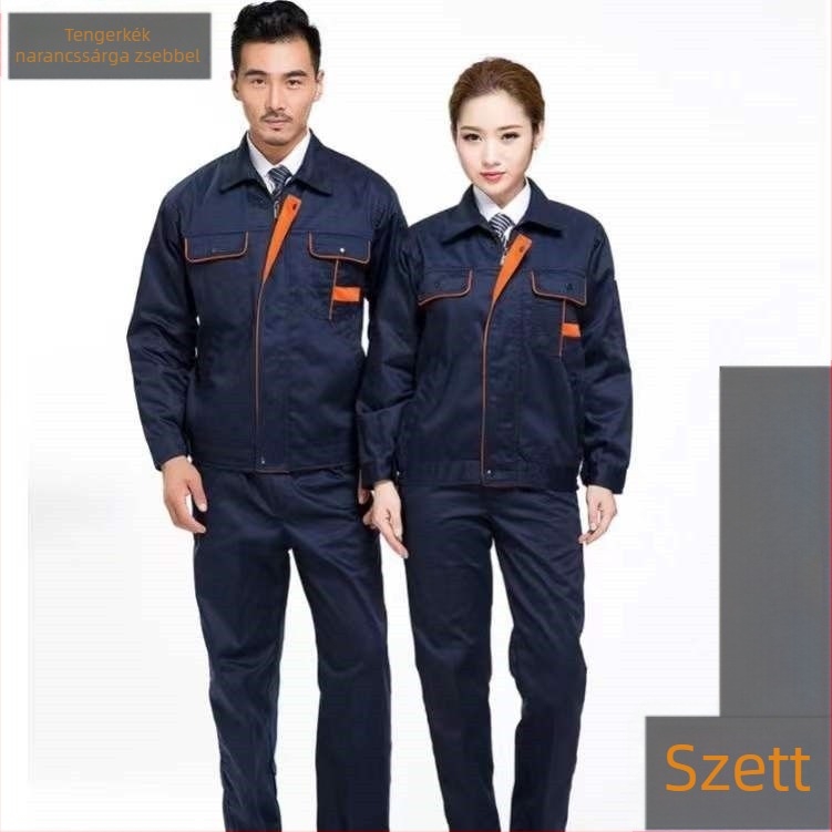 Férfi munkaruha szett poliészter anyagból, esős napokra tavasszal, listázva 2020 őszén