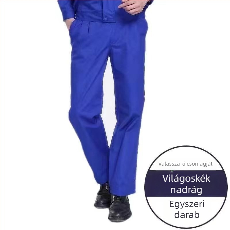 Férfi munkaruha szett poliészter anyagból, esős napokra tavasszal, listázva 2020 őszén