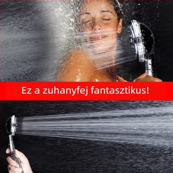 Réz zuhanyfej készlet, eső funkció, spirálisan szerelés, THS01 modell, 1.2 MP