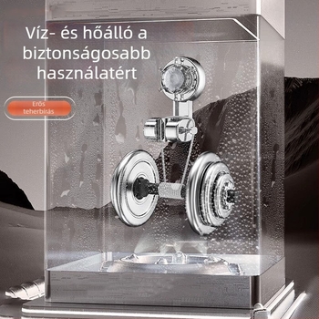 Zuhanyfej tartó szívóval, fúrás nélküli rögzítés, állítható XP01 — ABS, elektroplakolás, tartomány -20°C-tól 100°C-ig, nyomás 0,56 MPa