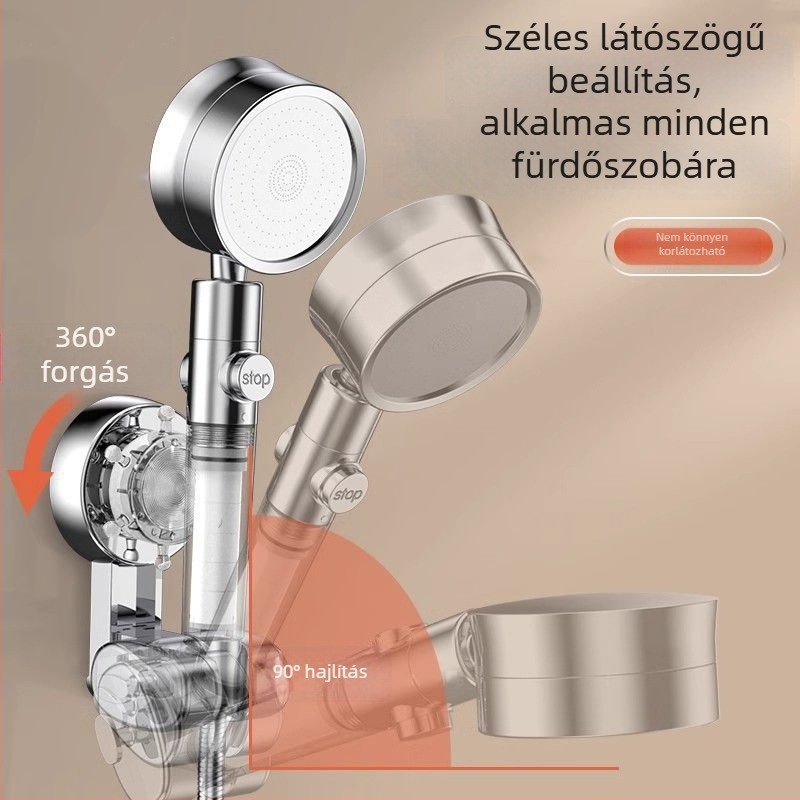 Zuhanyfej tartó szívóval, fúrás nélküli rögzítés, állítható XP01 — ABS, elektroplakolás, tartomány -20°C-tól 100°C-ig, nyomás 0,56 MPa