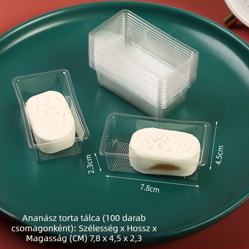 Ananász sütemény csomagoló zacskó, gravírozott nyomtatás, kompozit anyag, önzáró vagy gépi zárás