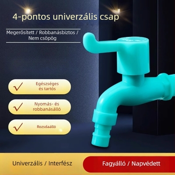 Friendly műanyag csap, egykamrás konstrukció, kulcsos nyitás, zuhanyhoz illeszkedik.