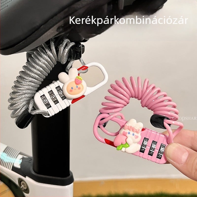 Hegyi kerékpár jelszavas zár – anti-lopás és aranyos karikatúra dizájn, termékkód Cr+10