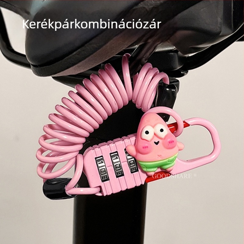 Hegyi kerékpár jelszavas zár – anti-lopás és aranyos karikatúra dizájn, termékkód Cr+10