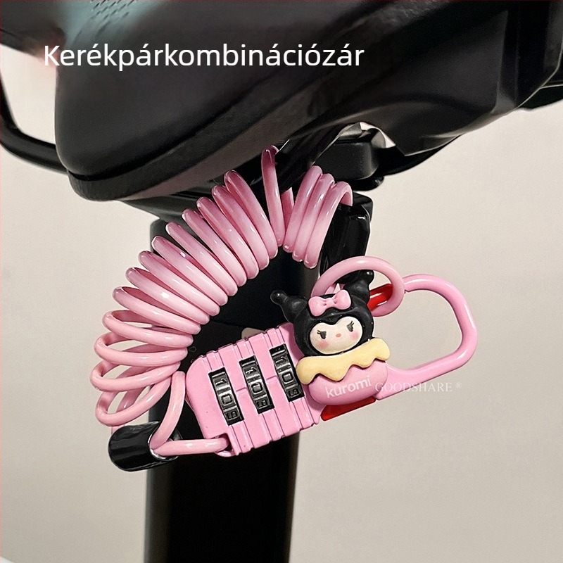 Hegyi kerékpár jelszavas zár – anti-lopás és aranyos karikatúra dizájn, termékkód Cr+10