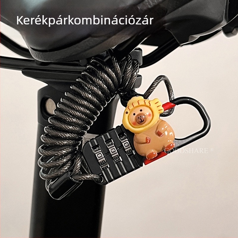 Hegyi kerékpár jelszavas zár – anti-lopás és aranyos karikatúra dizájn, termékkód Cr+10