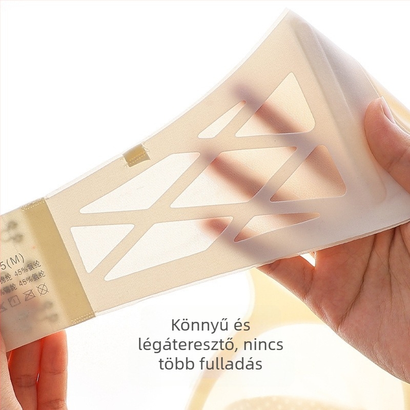 Női pánt nélküli, puha tartású melltartó, kosarai nyuszi-fül formájúak, csúszásmentes bandeau, ultra vékony, vezeték nélküli
