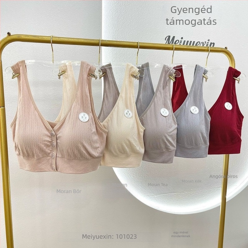 Wrap melltartó - Nylon, 3/4 kosár, vékony formázott kosár, mellény stílus, összegzés