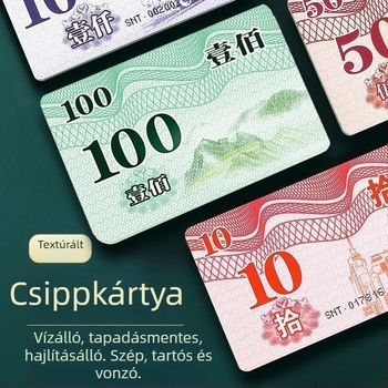 Melamin chip kártyák, vízálló, vastított kivitel, sakk- és kártyaszobákhoz