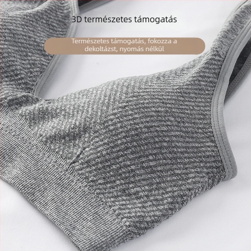 Nylon anyagú pánt nélküli sportmelltartó; U-hátú; V-nyakú; teljes kosár; légáteresztő