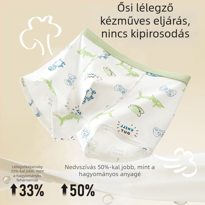Avokádó antibakteriális gyerek boxer brief fiúk számára, kategória A, közepes és nagy méretek