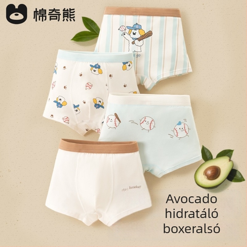 Avokádó antibakteriális gyerek boxer brief fiúk számára, kategória A, közepes és nagy méretek