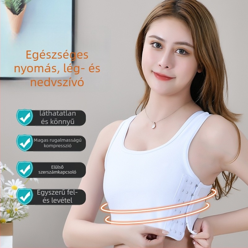Varratlan korzett melltartó nőknek nagy mellekhez, formázó top, vizuálisan csökkenti a melleket, egész évben viselhető
