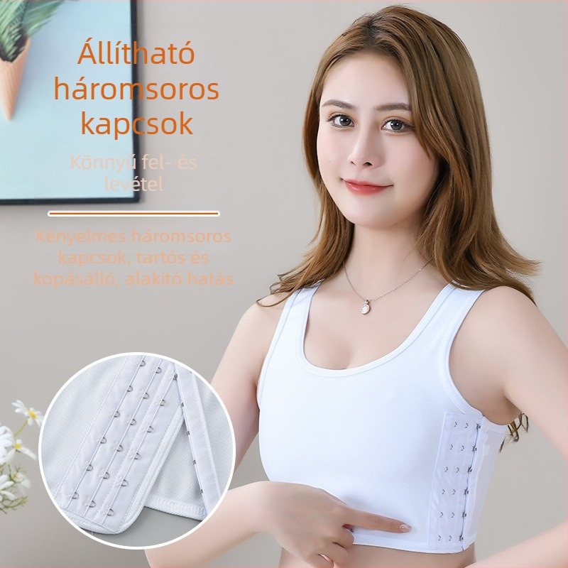 Varratlan korzett melltartó nőknek nagy mellekhez, formázó top, vizuálisan csökkenti a melleket, egész évben viselhető
