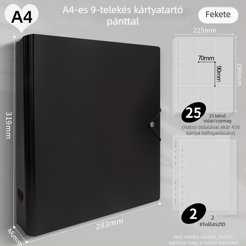 Gyerekeknek készült fotóalbum, PP borítású, laza kötésű (loose-leaf), nyomtatott logó, testreszabható feldolgozás