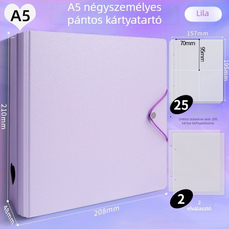 Gyerekeknek készült fotóalbum, PP borítású, laza kötésű (loose-leaf), nyomtatott logó, testreszabható feldolgozás