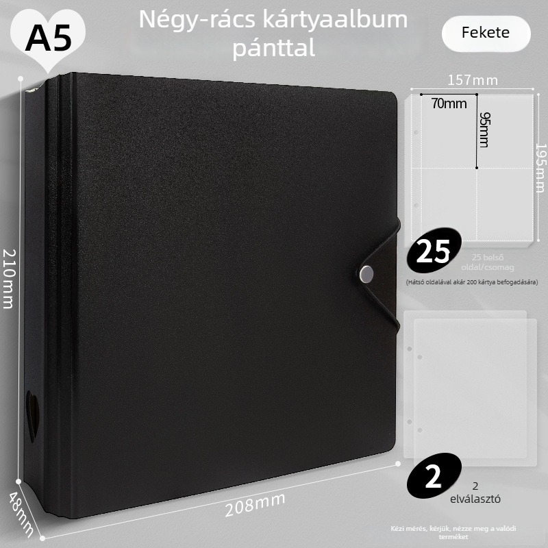 Gyerekeknek készült fotóalbum, PP borítású, laza kötésű (loose-leaf), nyomtatott logó, testreszabható feldolgozás