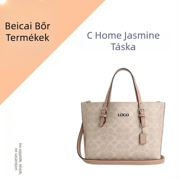 Jasmine Tote Táska — Városi egyszerűség, műbőr, horizontális négyszögletes forma, cipzár, laminált belső zseb