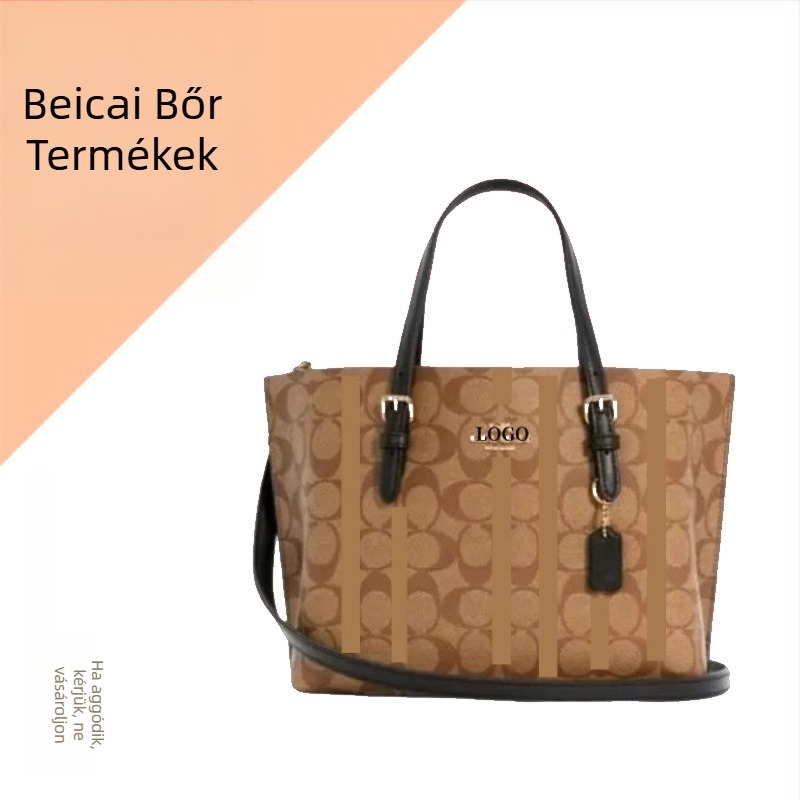 Jasmine Tote Táska — Városi egyszerűség, műbőr, horizontális négyszögletes forma, cipzár, laminált belső zseb