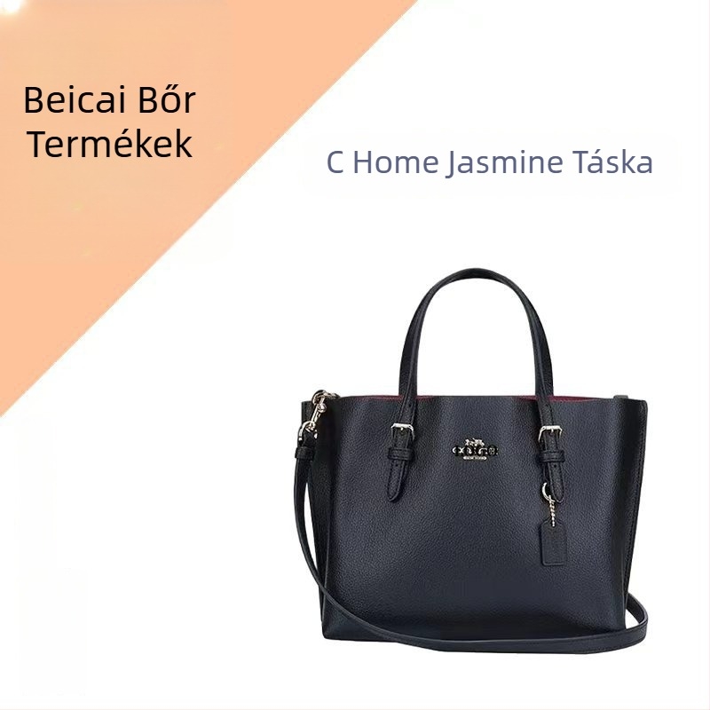 Jasmine Tote Táska — Városi egyszerűség, műbőr, horizontális négyszögletes forma, cipzár, laminált belső zseb