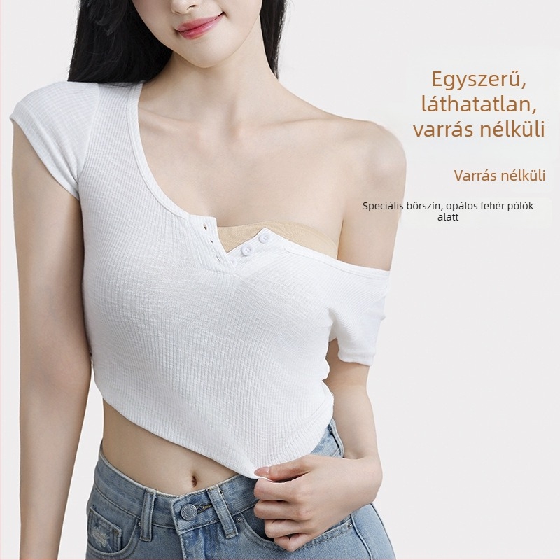 Nylon váll nélküli csőtop – csúszásmentes, varrásmentes, hátnélküli
