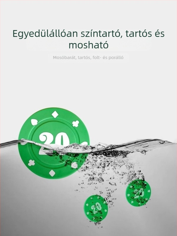 Chipok Mahjong- és játékszobákhoz - Texas Hold'em póker chip, PS műanyag, márka Bairuo, kód 222, eredet Ningbo, Zhejiang