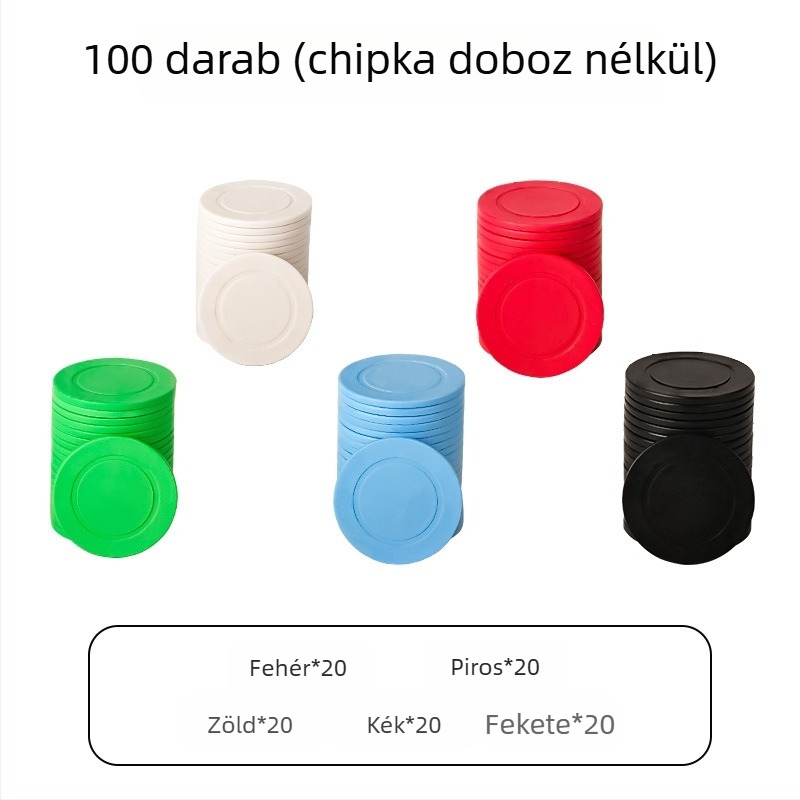 Chipok Mahjong- és játékszobákhoz - Texas Hold'em póker chip, PS műanyag, márka Bairuo, kód 222, eredet Ningbo, Zhejiang