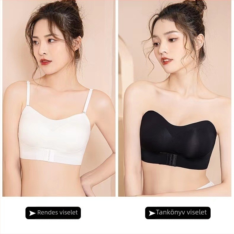 Csőtop melltartó nélkül, 3/4 kosár, közepes kosárforma, Ice Silk nylon anyag
